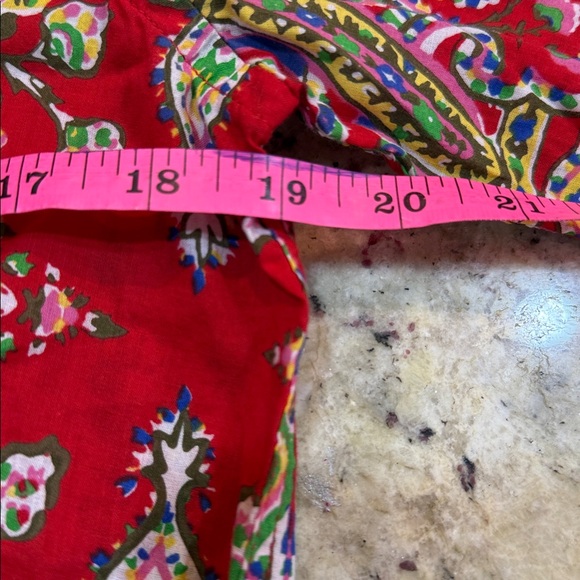 Lauren Ralph Lauren boho paisley top multicolor Size medium - Picture 5 of 6